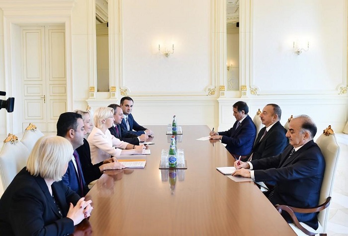President Aliyev received Latvian Saeima Speaker 